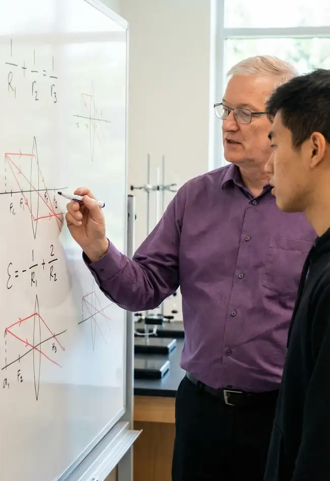 Dr. Donnelly tutoring an MCAT student on chemistry and physics